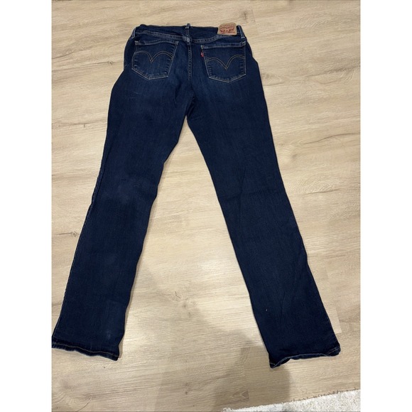 Jeans Iconic Levi's 505 Straight Leg Dark blue Sturdy Denim Nice Fit Popular - Picture 9 of 10